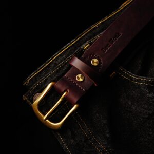 Duke Brown Brass Belt 3.5 CM