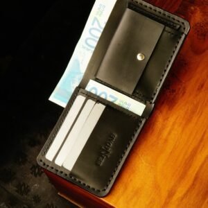Black Modern Bifold Wallet